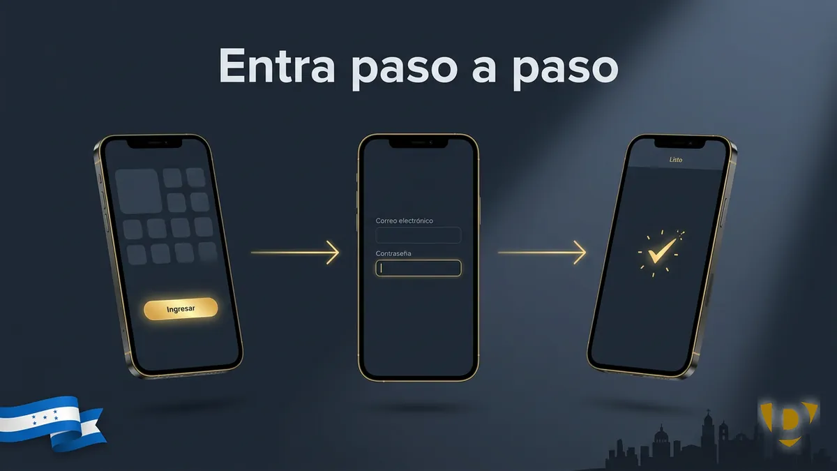 Pasos para iniciar sesión en Doradobet Honduras en la web y la app