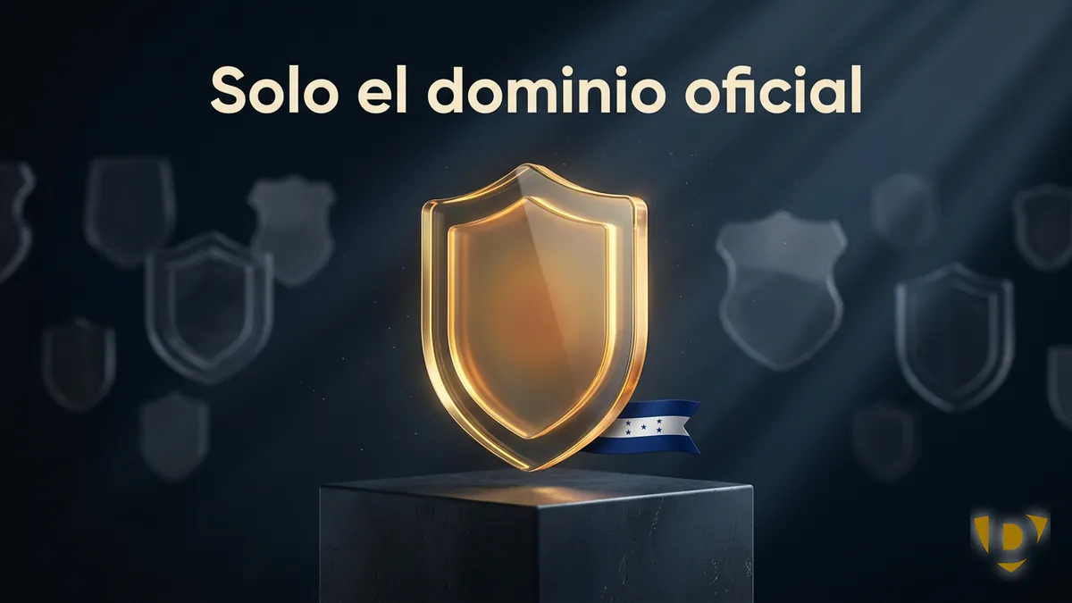 Concepto de verificación: solo el logo del dominio oficial de Doradobet es confiable