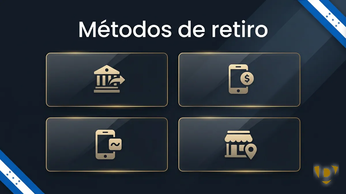 Métodos disponibles para retirar dinero en Doradobet Honduras: transferencia, billeteras y local físico